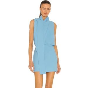 Amanda Uprichard beautiful blue mini dress